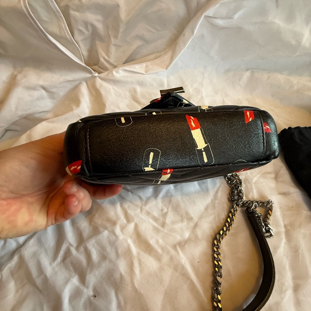 Yves Saint Laurent YSL monogram matelesse mini quilted Lipstick Bag - Picture 6 of 16